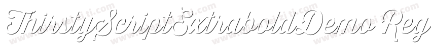 ThirstyScriptExtraboldDemo Regular字体转换